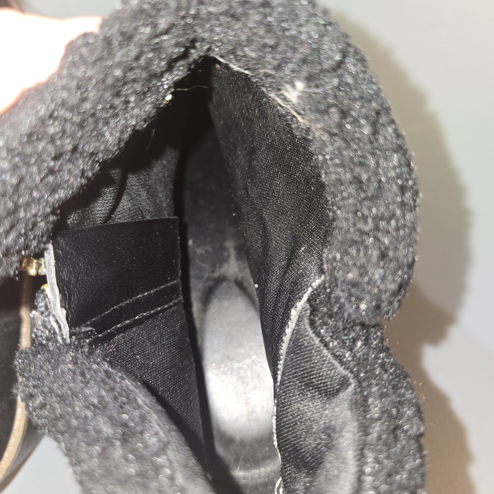 Bandolino Black Winter Boots with Shearling Trim (7c8) - Picture 4 of 8